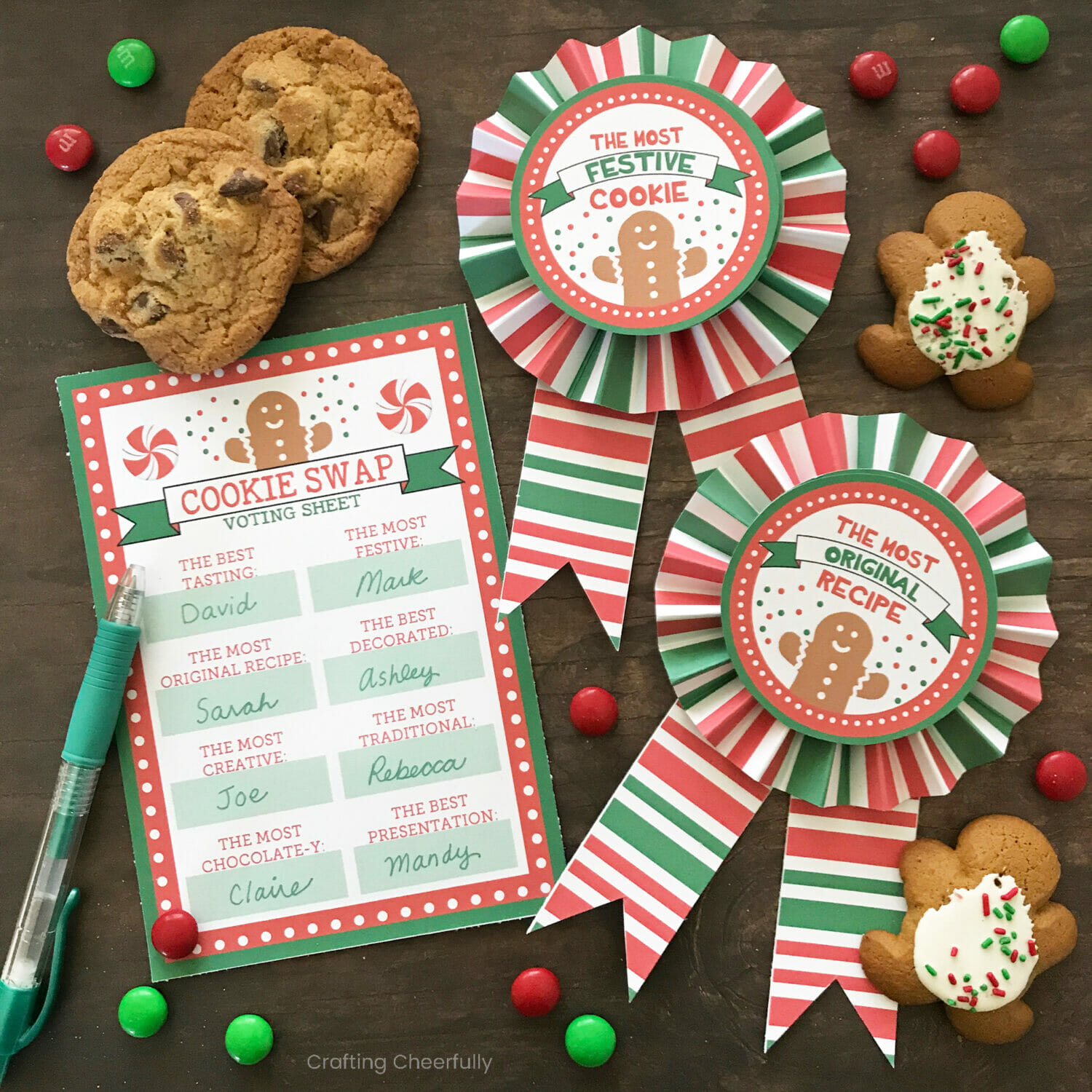 gingerbread house award ribbons - free printables - crafting